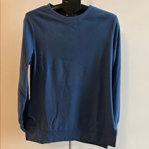 Women's Blue Crew Neck Sweater